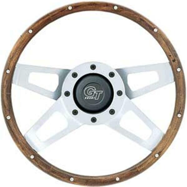 Garant Wood Challenger Steering Wheels- Silver Satin G19-405